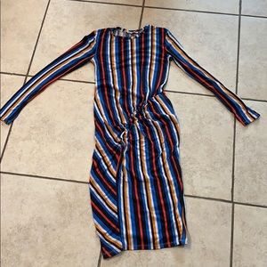 Zara scrunched midi dress